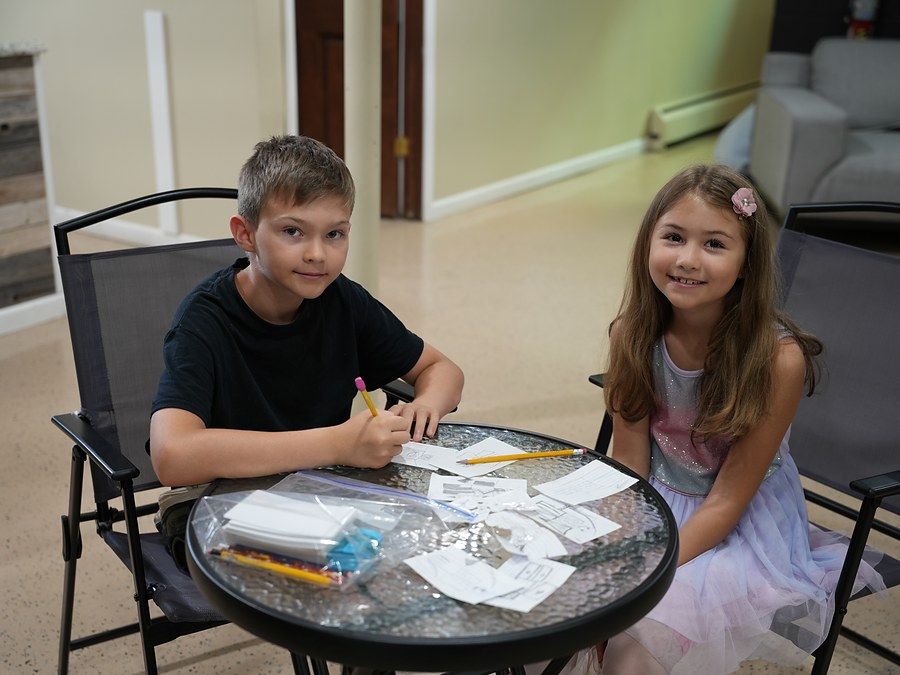 Children taking part in the children's ministry at New Hope Slavic Church